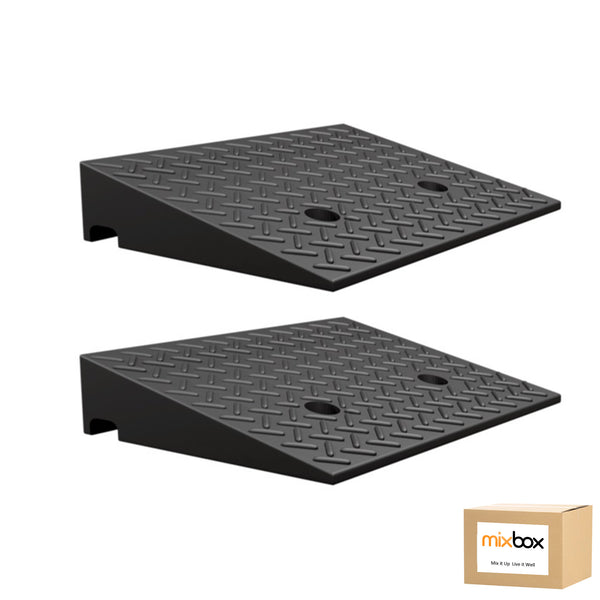 Mix Box 2-Piece Threshold Ramp for Wheelchairs & Doorway Steps