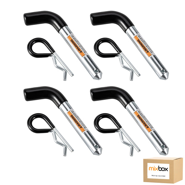 Mix Box 4-piece 5/8 Inch Trailer Hitch Pin Lock Set