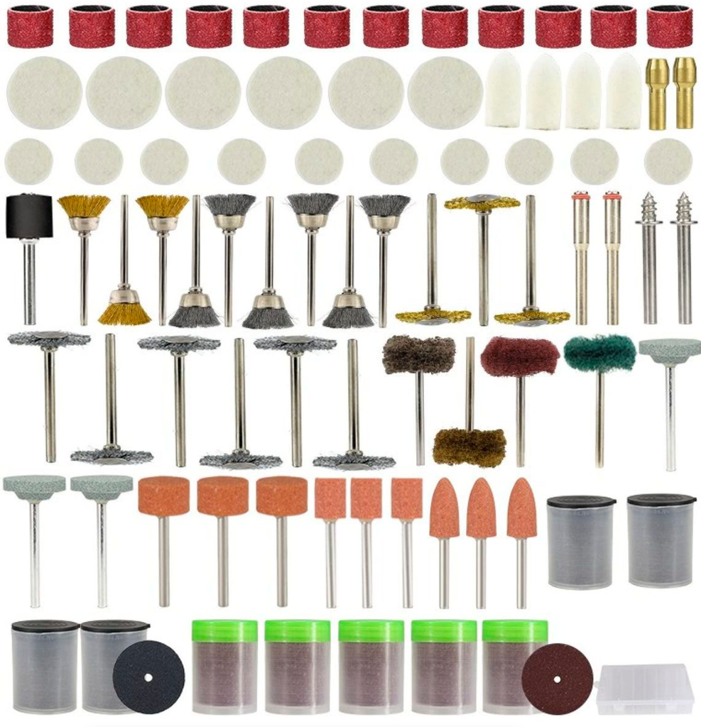 343Piece-Abrasive Rotary Tool Accessories Kit With Storage Box