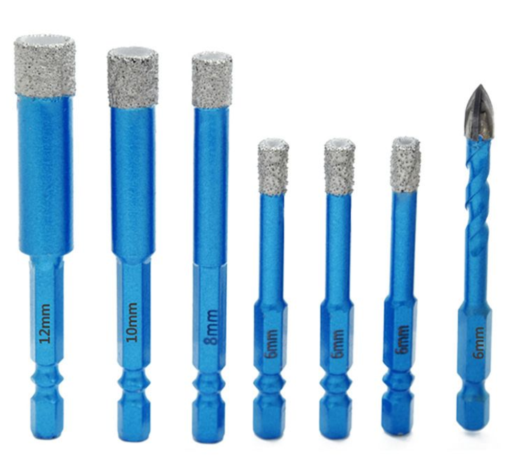 7 piece -PRO Diamond Drill Bits S for Tile/Glass/Granite