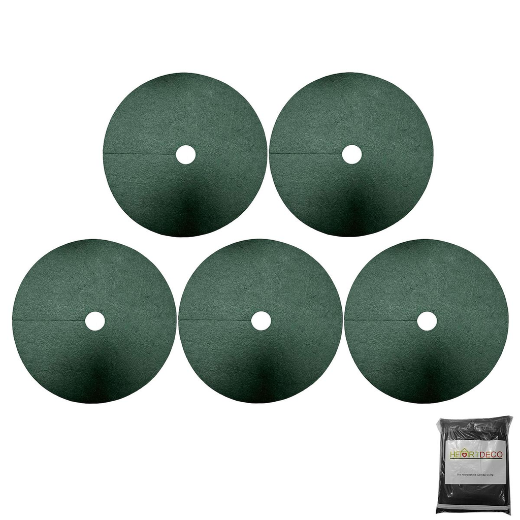 5 Piece Garden Ground Weed Control Cover Sapling Root Protection 9.8 inch