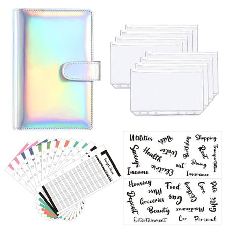A6 Budget Binder PU Leather Notebook Folder - Colorful Series