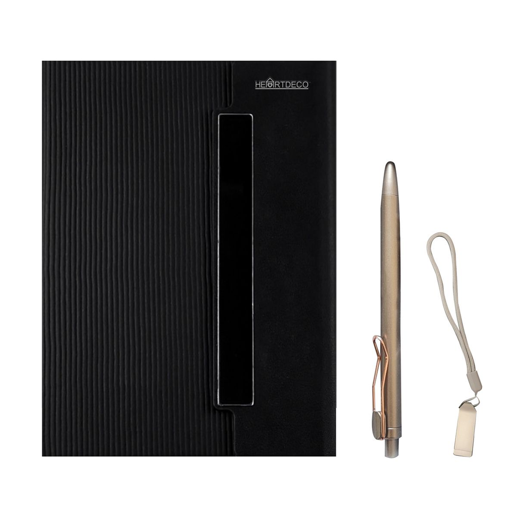 Heartdeco Magnetic Journal Gift Set - Includes 32GB USB, Pen, and Lanyard