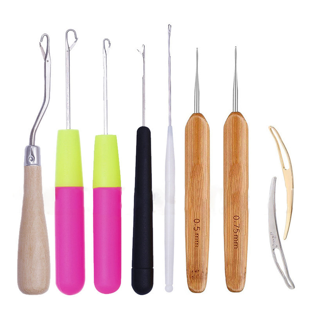 9 Piece Dreadlocks Crochet Hook Tool Set