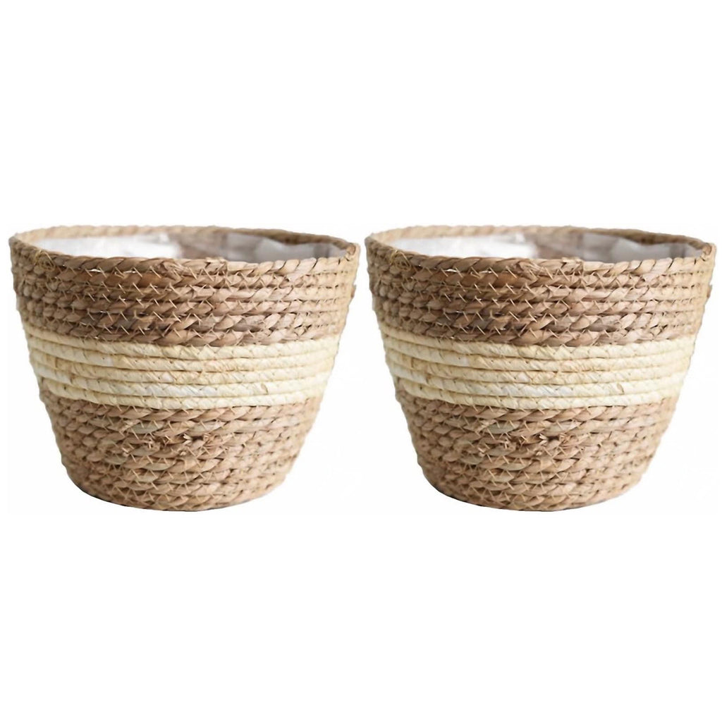 2PCs Flower Basket Planter Set