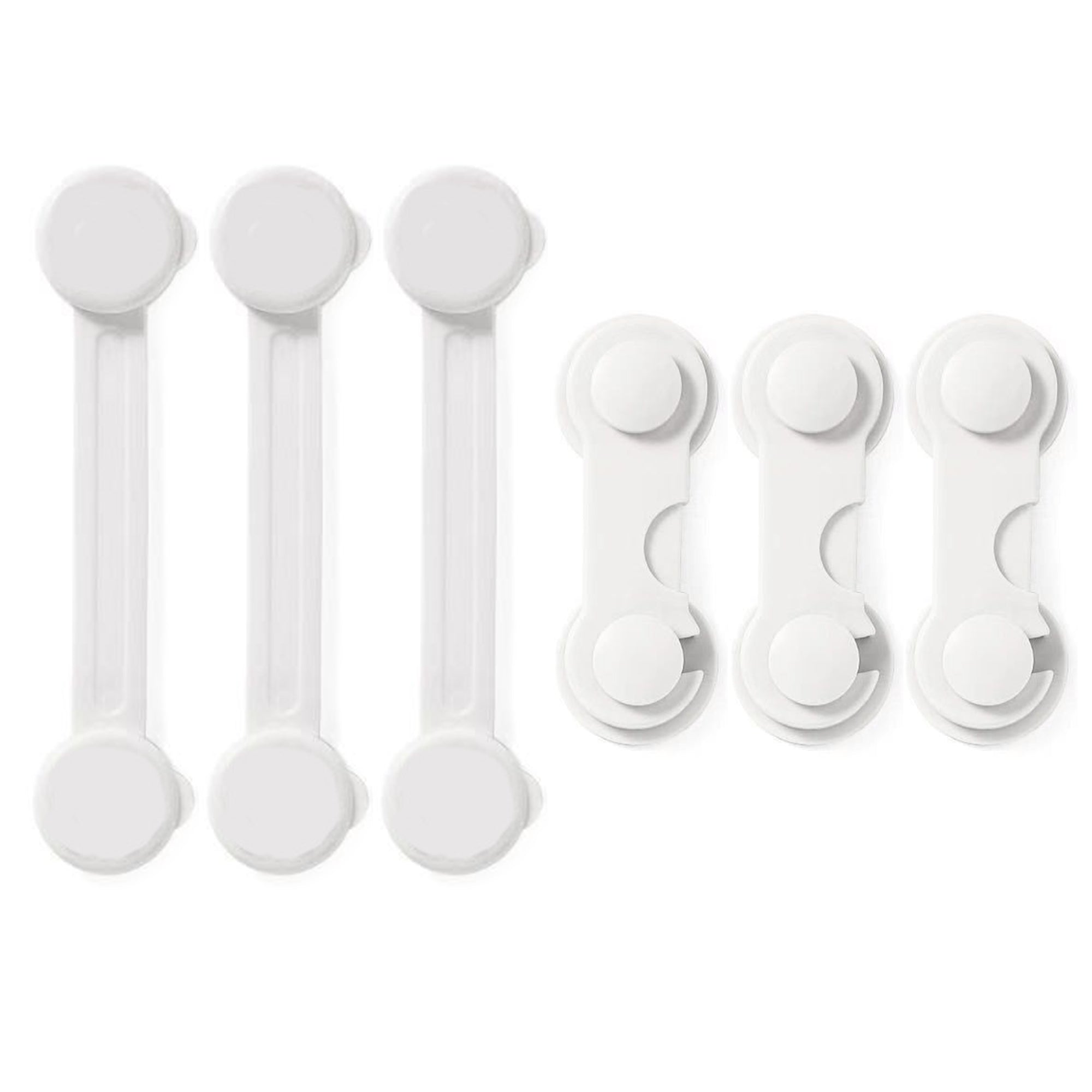 3 Long Strap Lock & 3 Cabinet Door Strap Lock Cupboard Safety Lock for ...