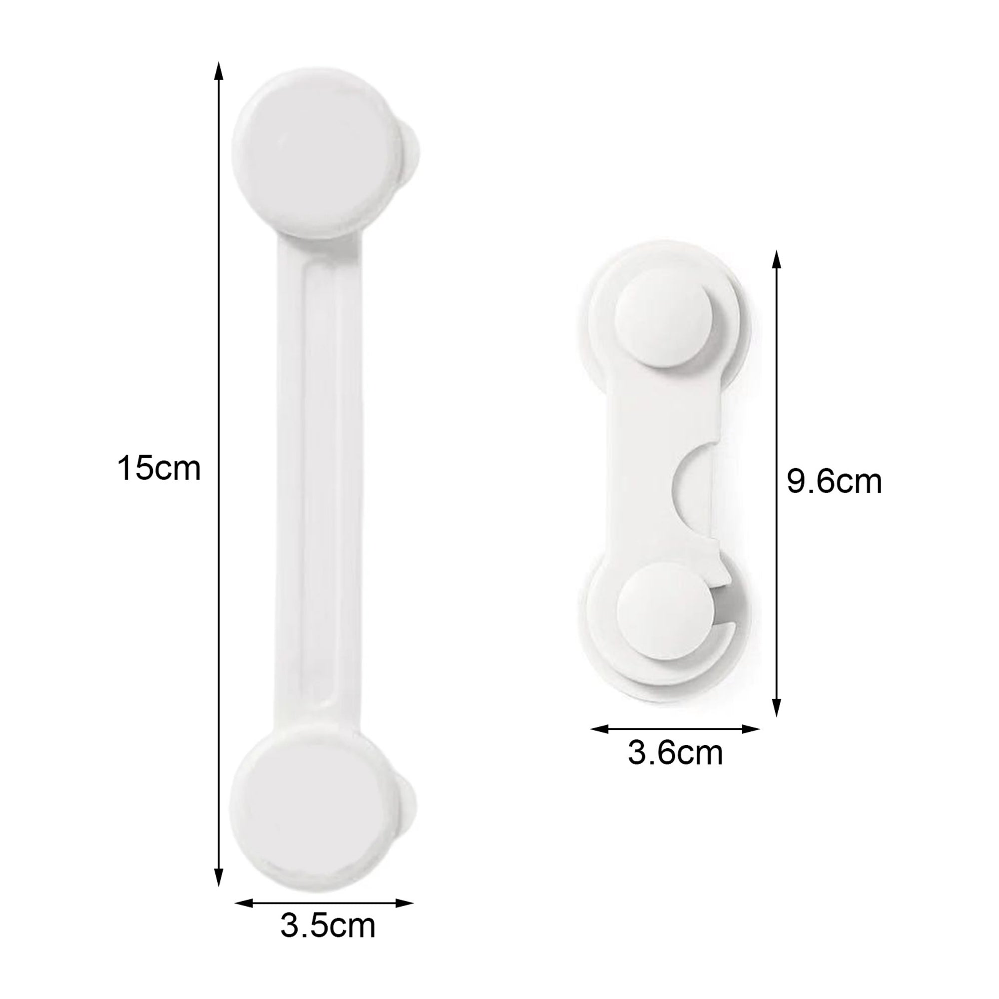 3 Long Strap Lock & 3 Cabinet Door Strap Lock Cupboard Safety Lock for ...