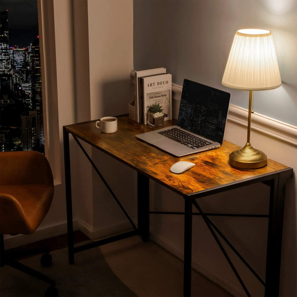Folding Computer Desk Study Table 100cm x 70cm – HEARTDECO