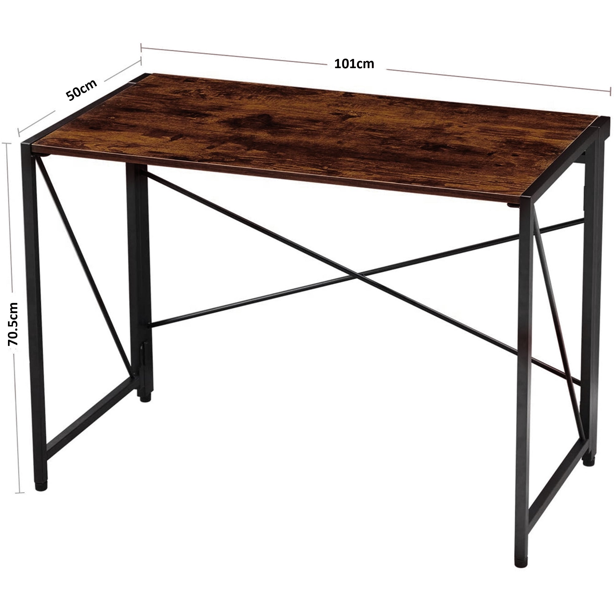 Folding Computer Desk Study Table 100cm x 70cm – HEARTDECO
