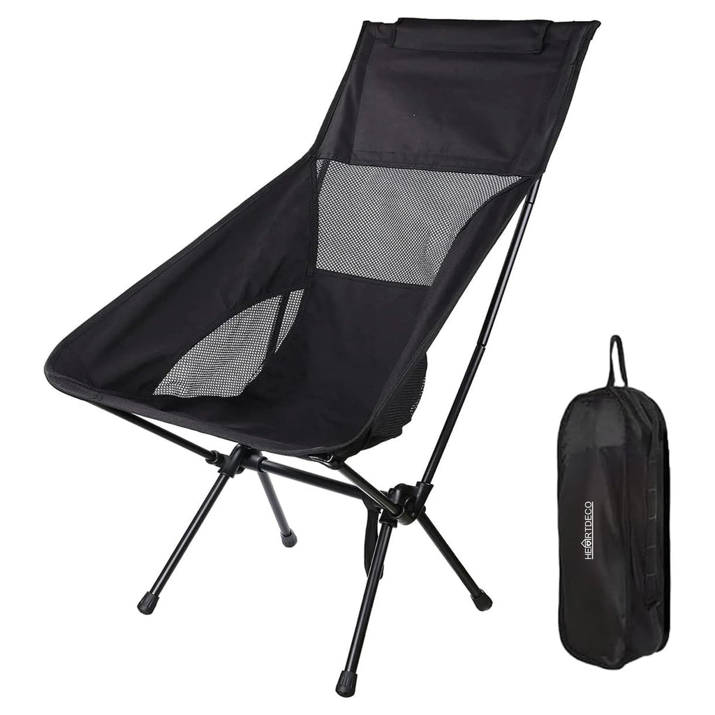 Heartdeco foldable High Backrest Camping Chair
