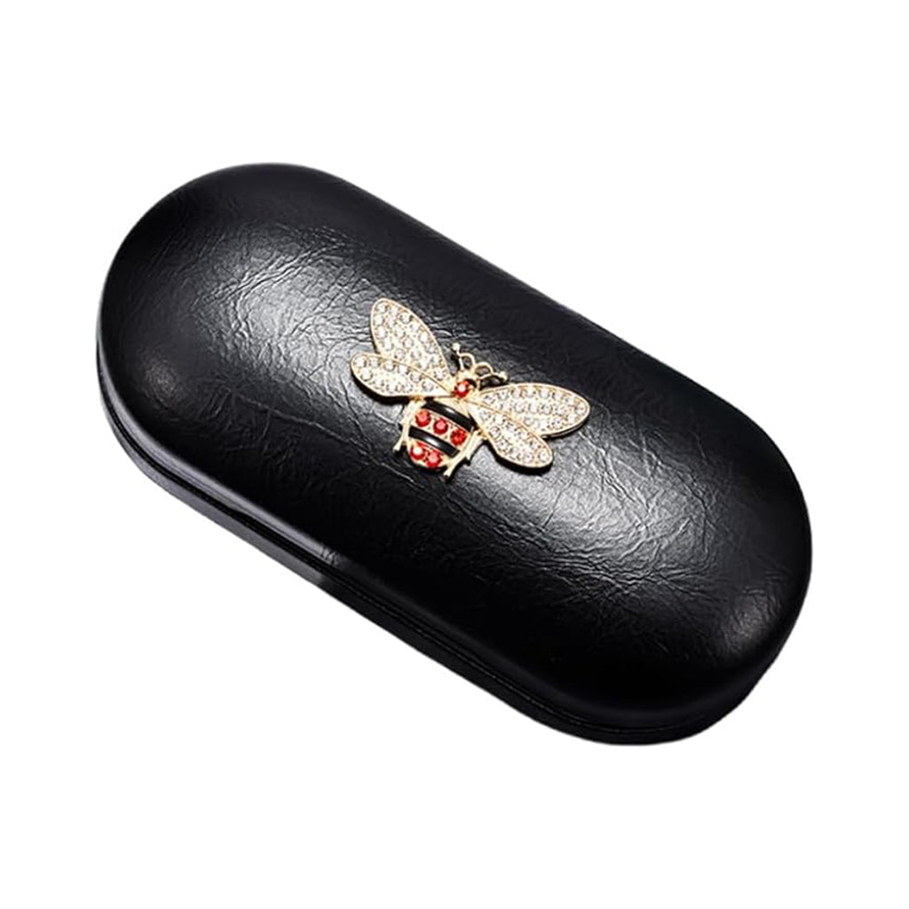 2 in 1 Contact Lens Case and Glasses Case with  Mirror and Accessories