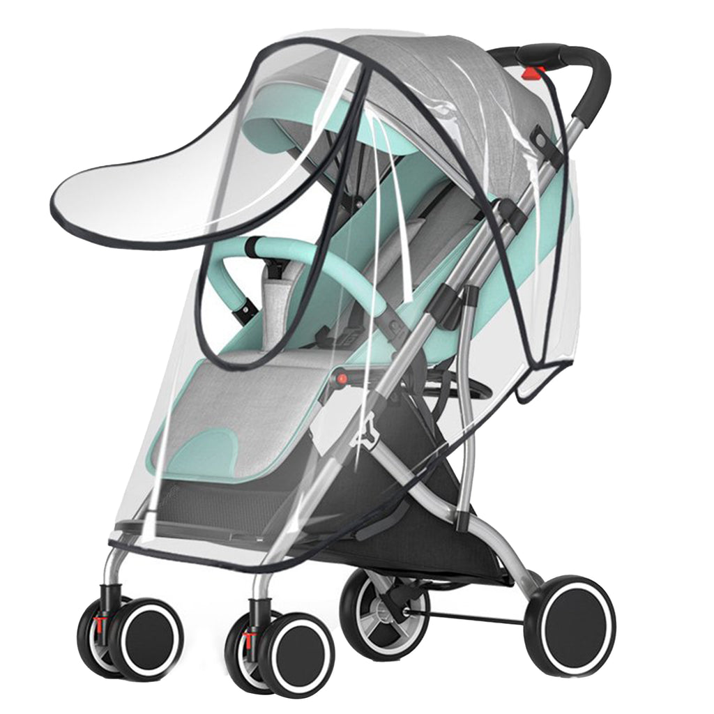 Universal Baby Stroller Rain Cover Rainproof Windproof With zipper window