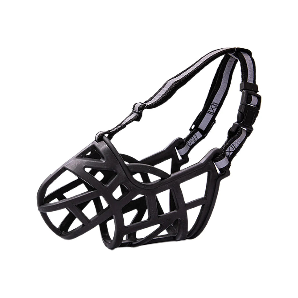 Reflective Comfortable Version Anti -bite Called Pet Dog Mouth Sleeve - Black