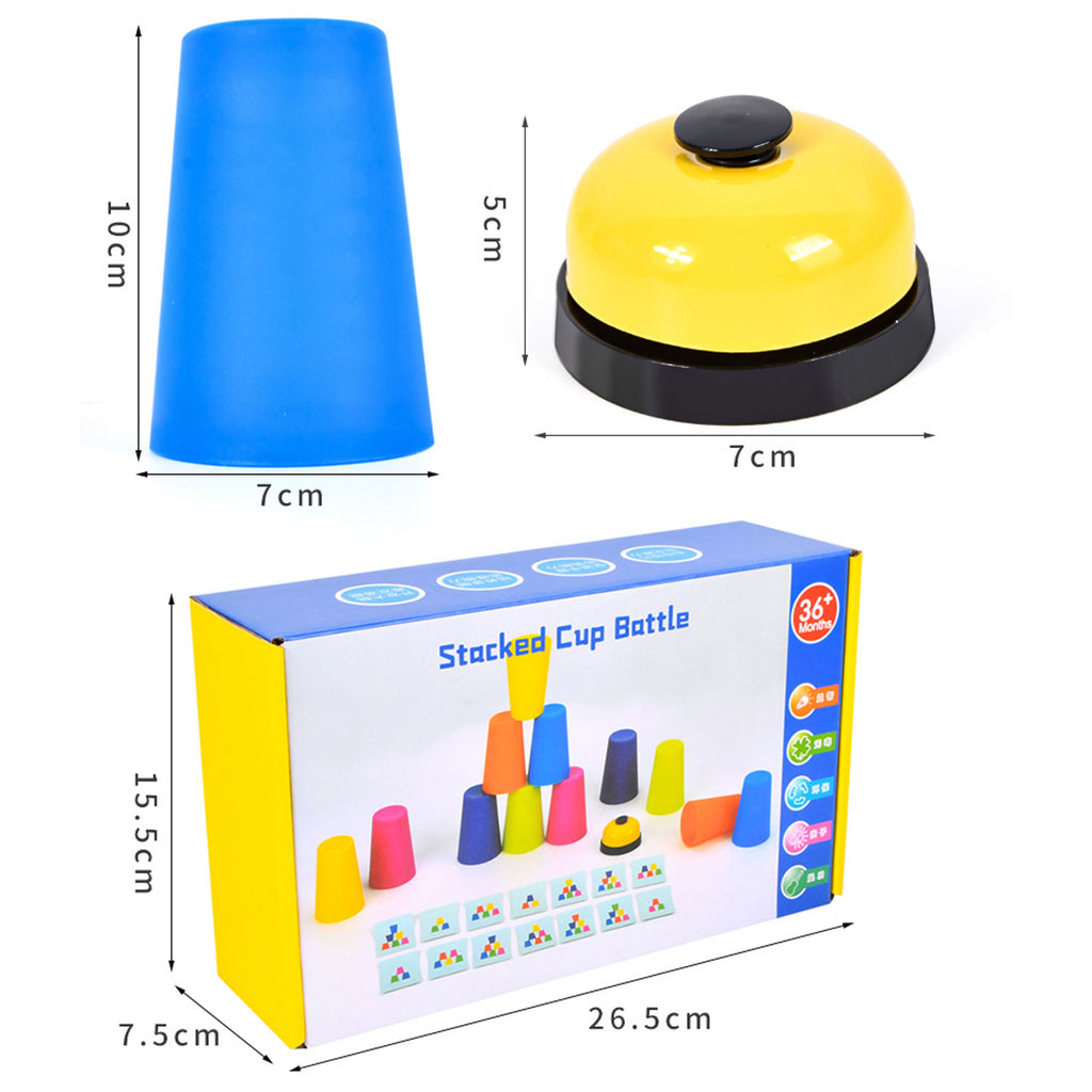 Two-Player Stacking Cups Game Set for Child Toy Improve Reflexes and L ...