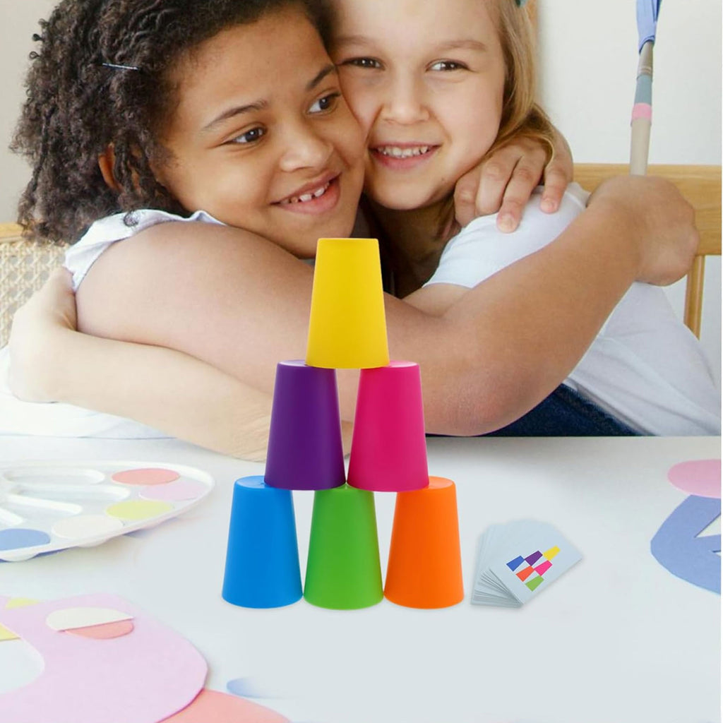 Two-Player Stacking Cups Game Set for Child Toy Improve Reflexes and L ...