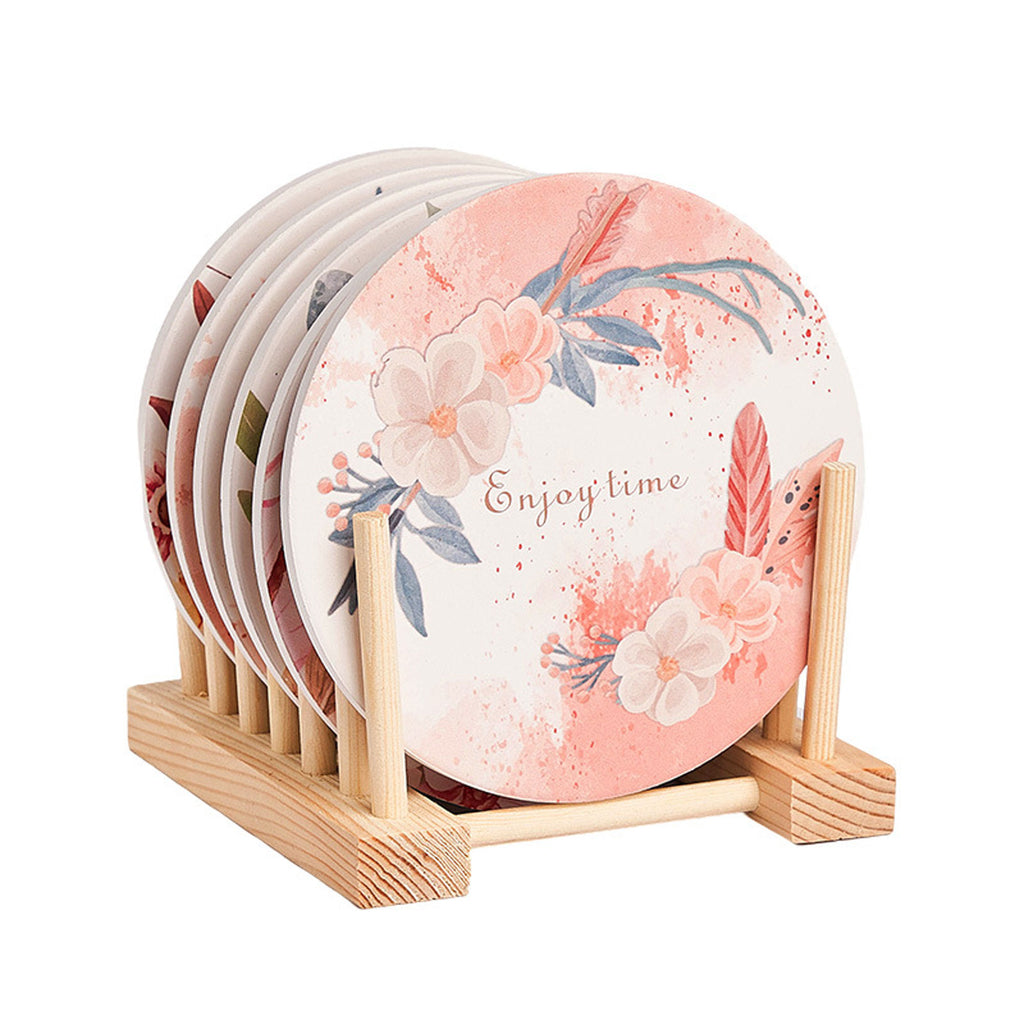 Heat-Resistant Round Table Mats Set of 7