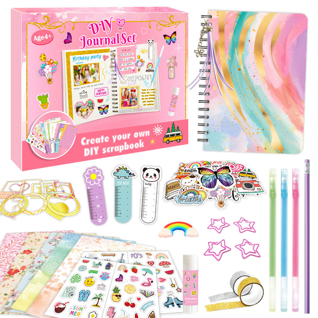 DIY Journal Set for Teen Girls' Birthday Gift, Ages 4+