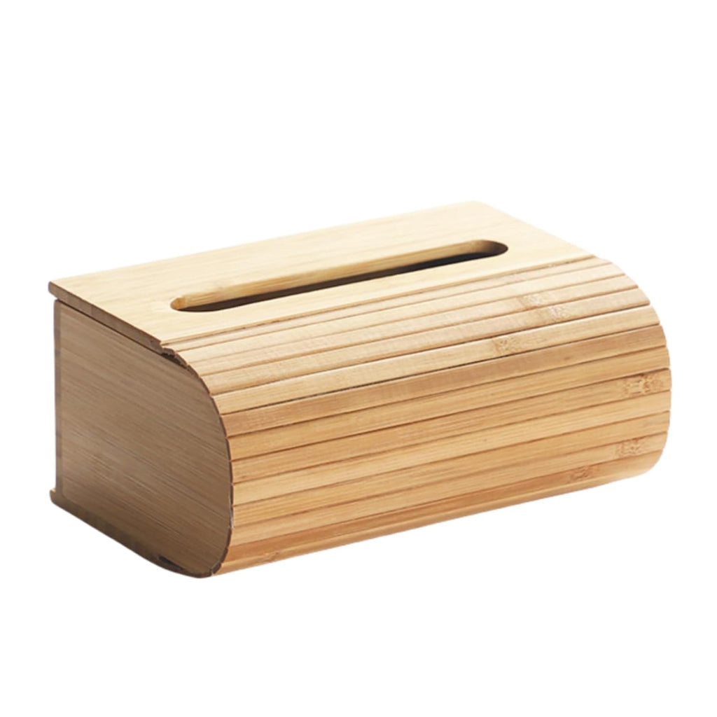 Heartdeco Bamboo Durable Tissue Box Roll Style