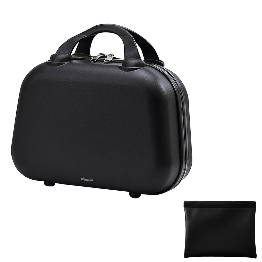 Heartdeco 12-inch Travel Makeup Bag with Lipstick Organizer Set