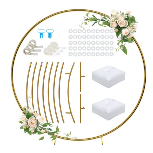 180CM Iron Wedding Arch for Party , Garden Trellis with Accessories Kit