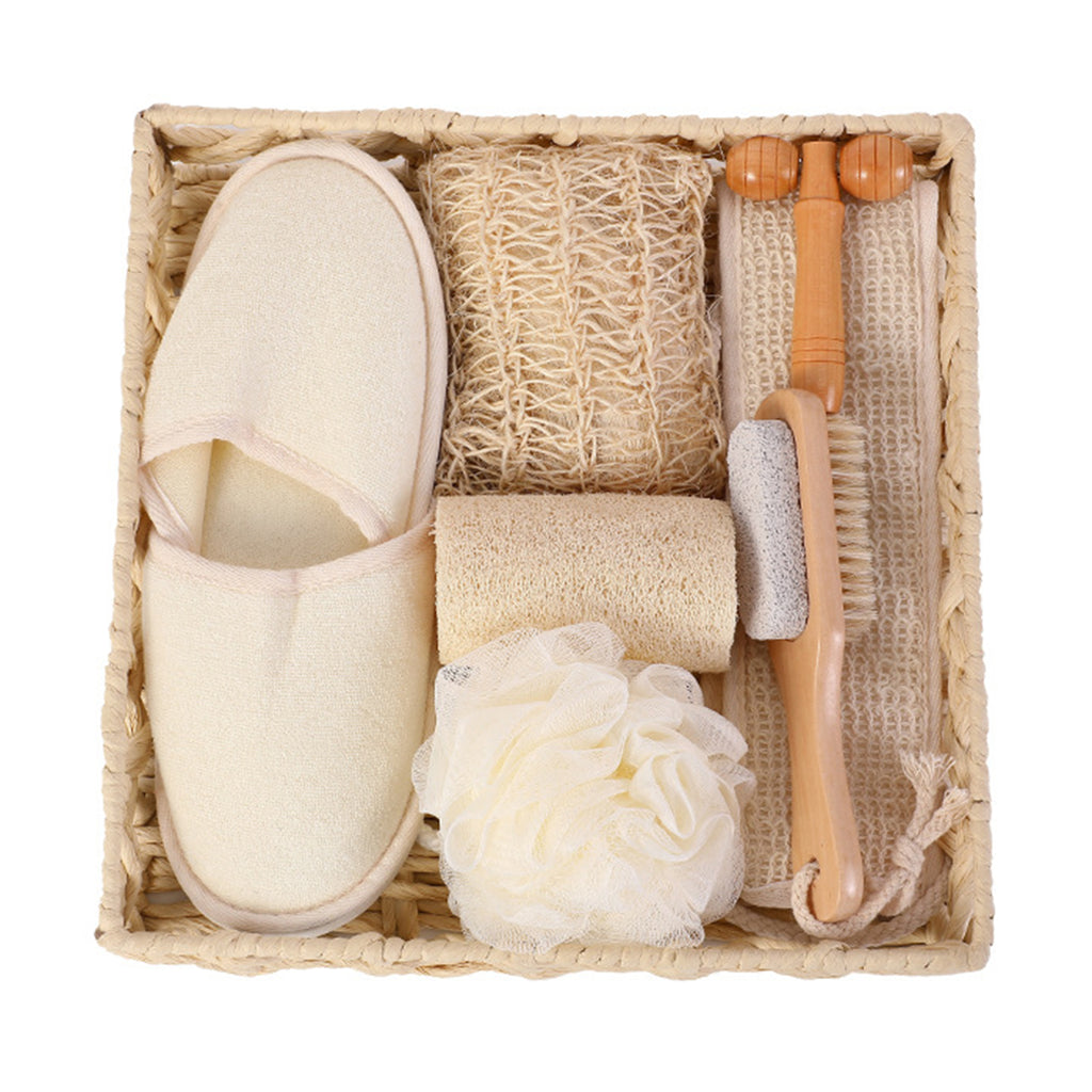 Title: 7 Pieces Luxurey Spa-Style Sisal Bath Set