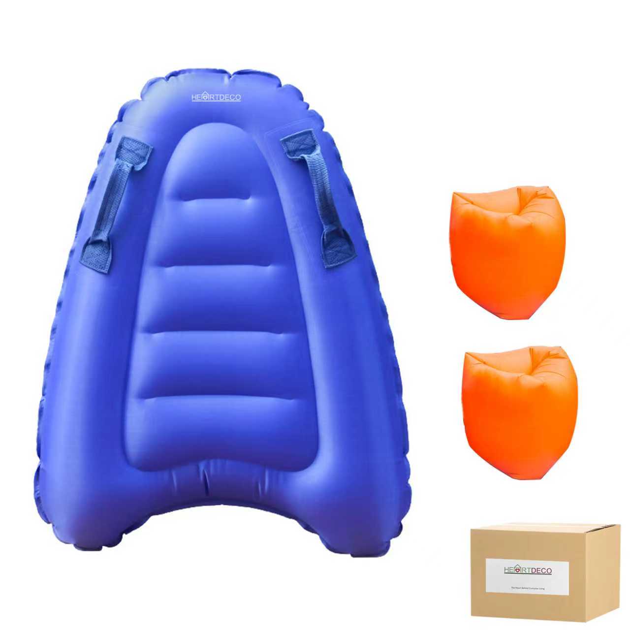 Swimming Set for Beginners - Inflatable Surfboard and Inflatable Arm B ...