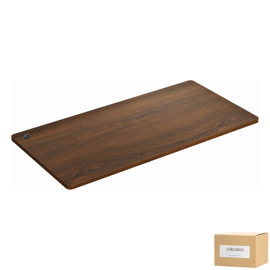 Heartdeco 120x60cm Ergonomic Standing Desk Top - 18mm Wooden Top for Office Desk