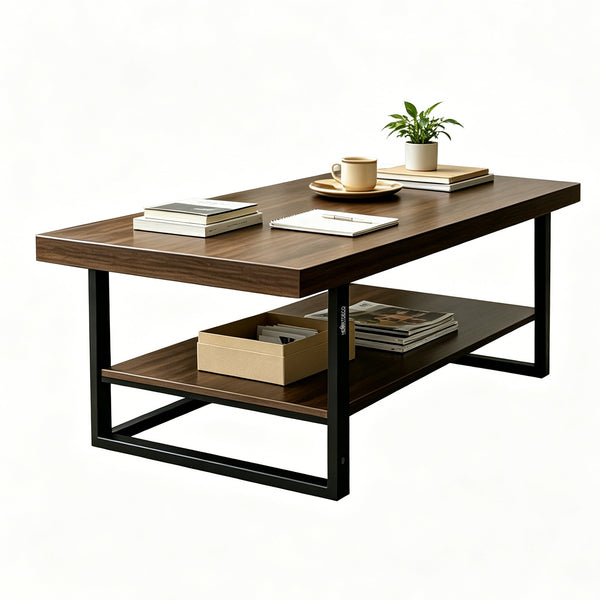 Heartdeco Coffee Table 2-Tier Center Sofa End Table