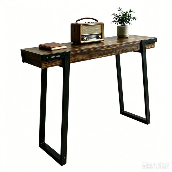 Heartdeco Modern Industrial Console Table Entryway Accent Table