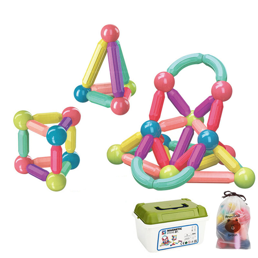 78PCs Toddler Educational Magnetic Blocks Building Toys for 3+ Year Old