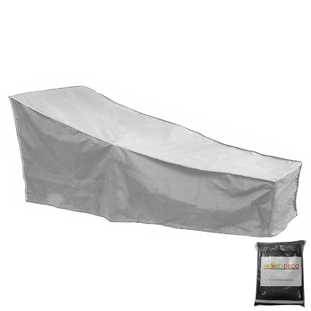 420D Oxford Cloth Chair Covers for Beach Chair with Storage Bag-Silver