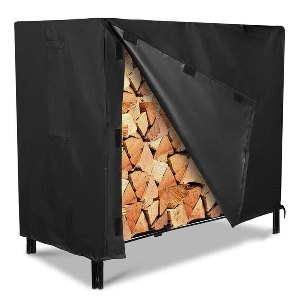 420D Waterproof Firewood Rack Cover Weatherproof Outdoor Log Holder Tarp