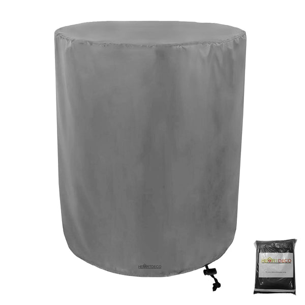 Heartdeco 20 Inch Patio Bar Table Cover, Round Waterproof Furniture Cover