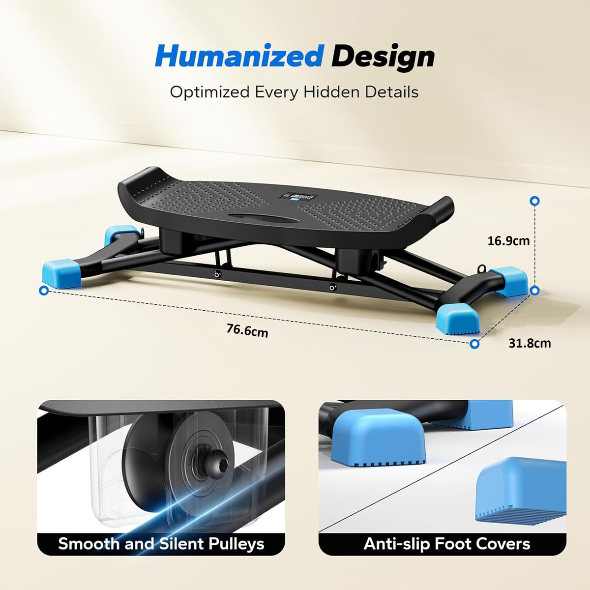 Adult Balance Board, Resistance Stepper, Portable Rocking Board, Equip ...