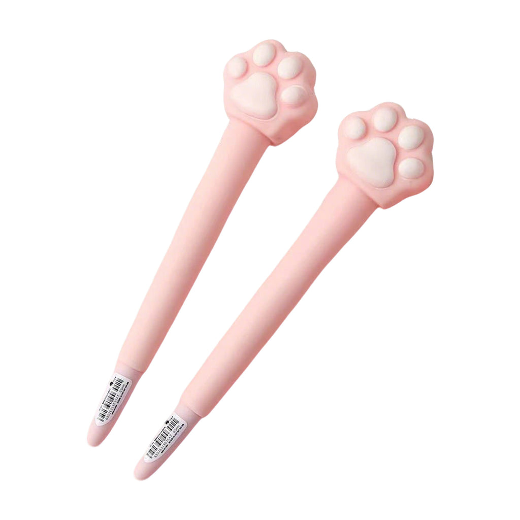 2PCS Cute Silicone Roller Ball Pen Kawaii Stationery Pen
