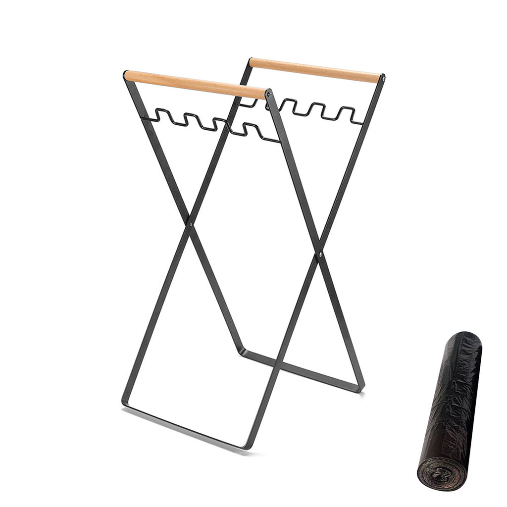 Collapsible Trash Bag Holder Frame with Garbage Bag for Outdoor Camping
