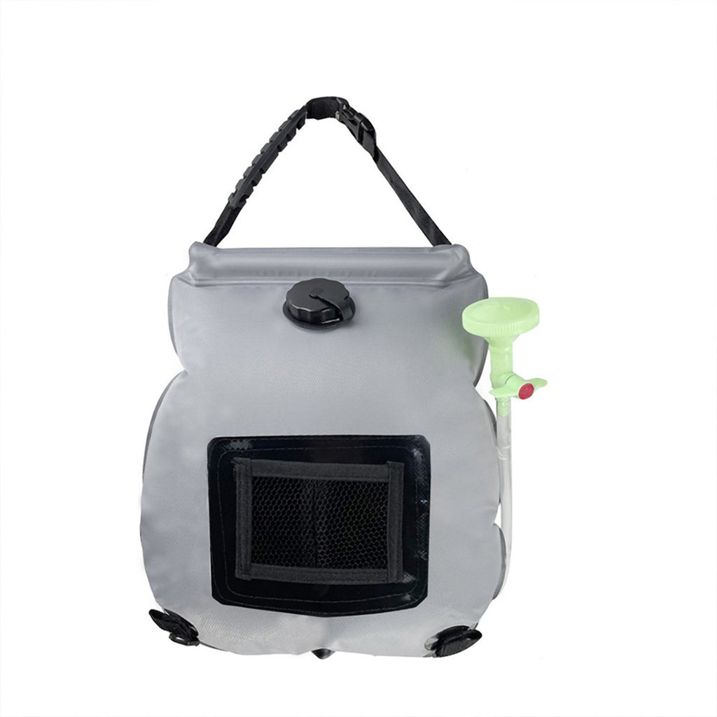 20L Solar Heated Shower Bag Portable Water Warmer with Temp Gauge