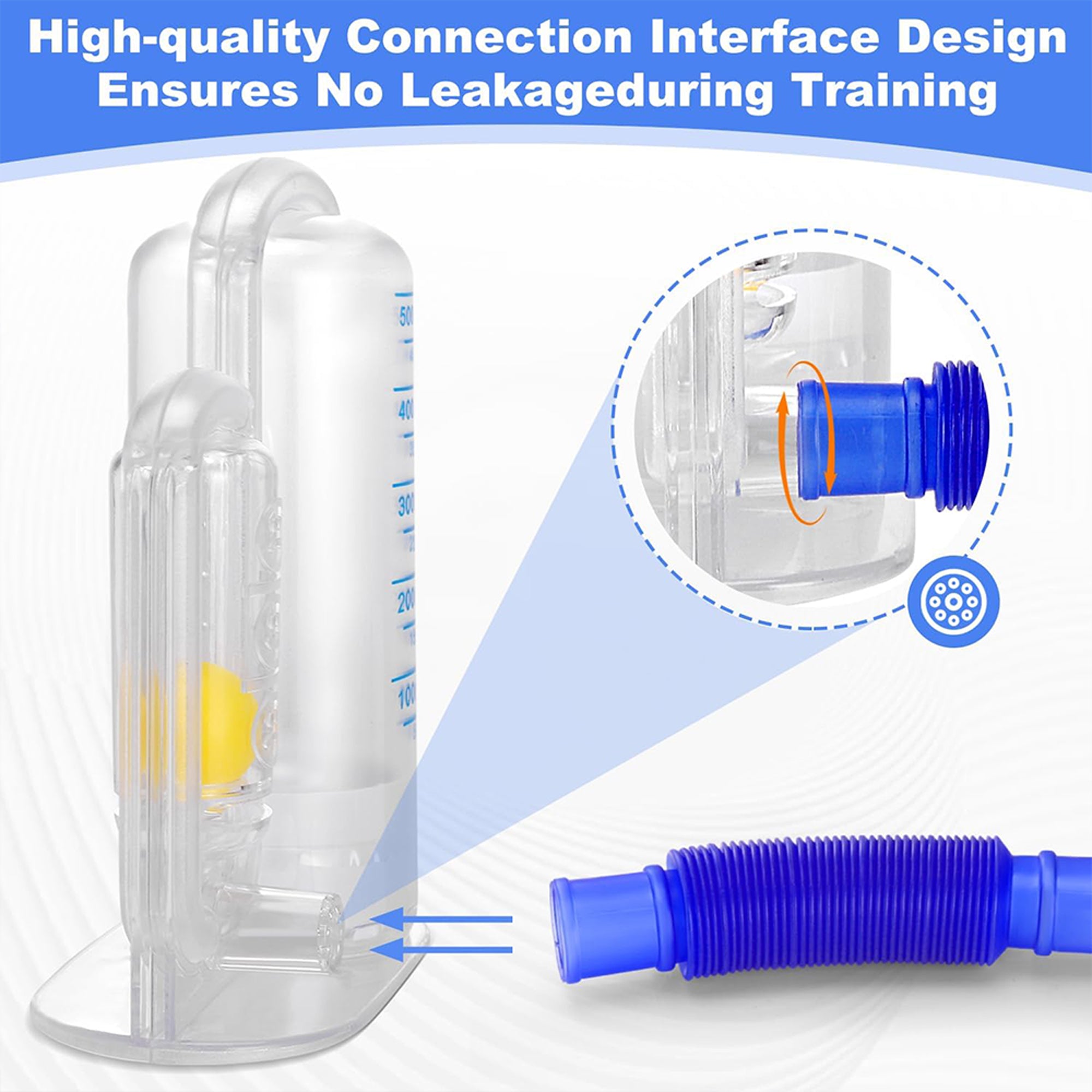 5000ml Single-Inhalation Respiratory Trainer Device for Breath Exercis ...