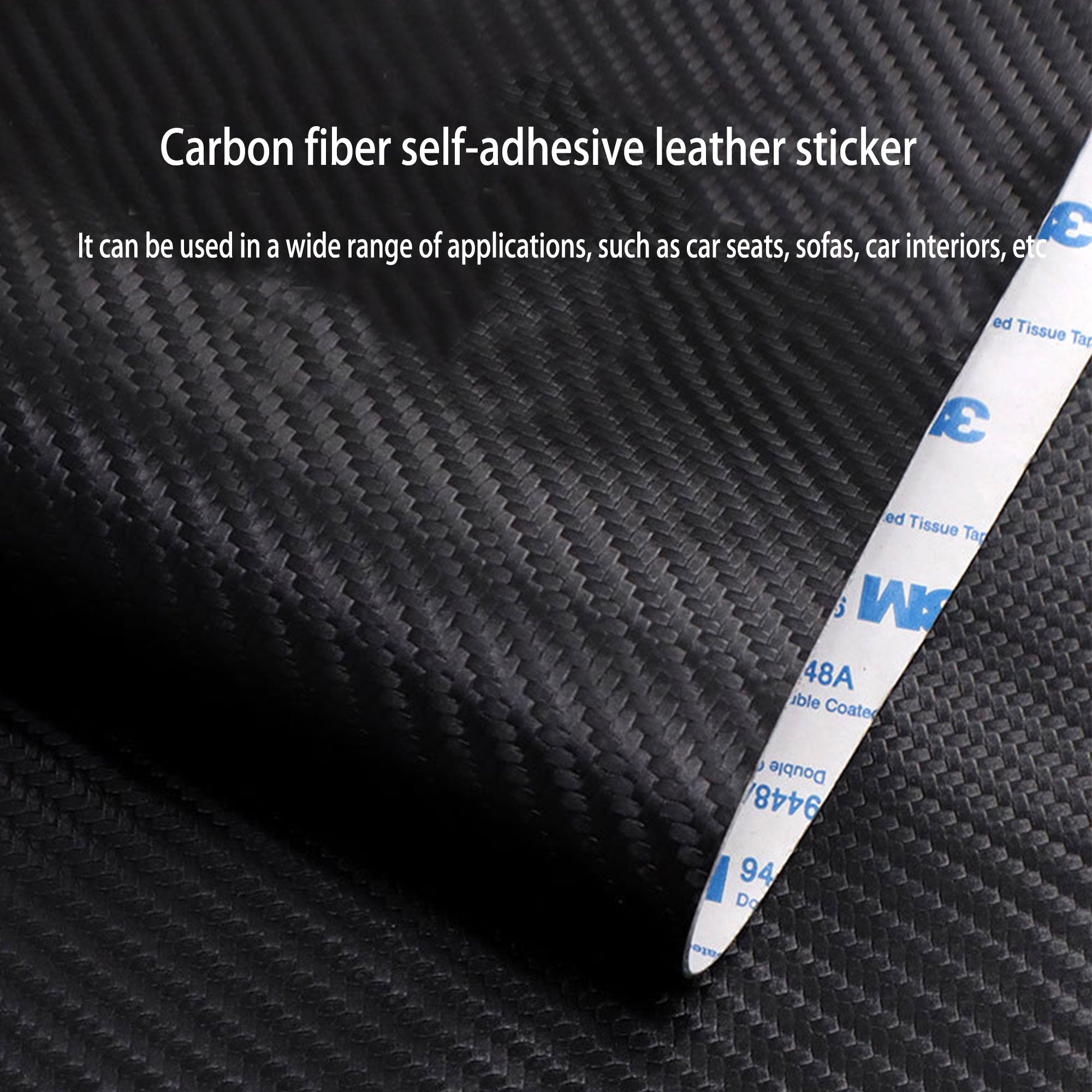 20x30cm Self Adhesive Carbon Fiber Leather Repair Patch for Car Interi ...
