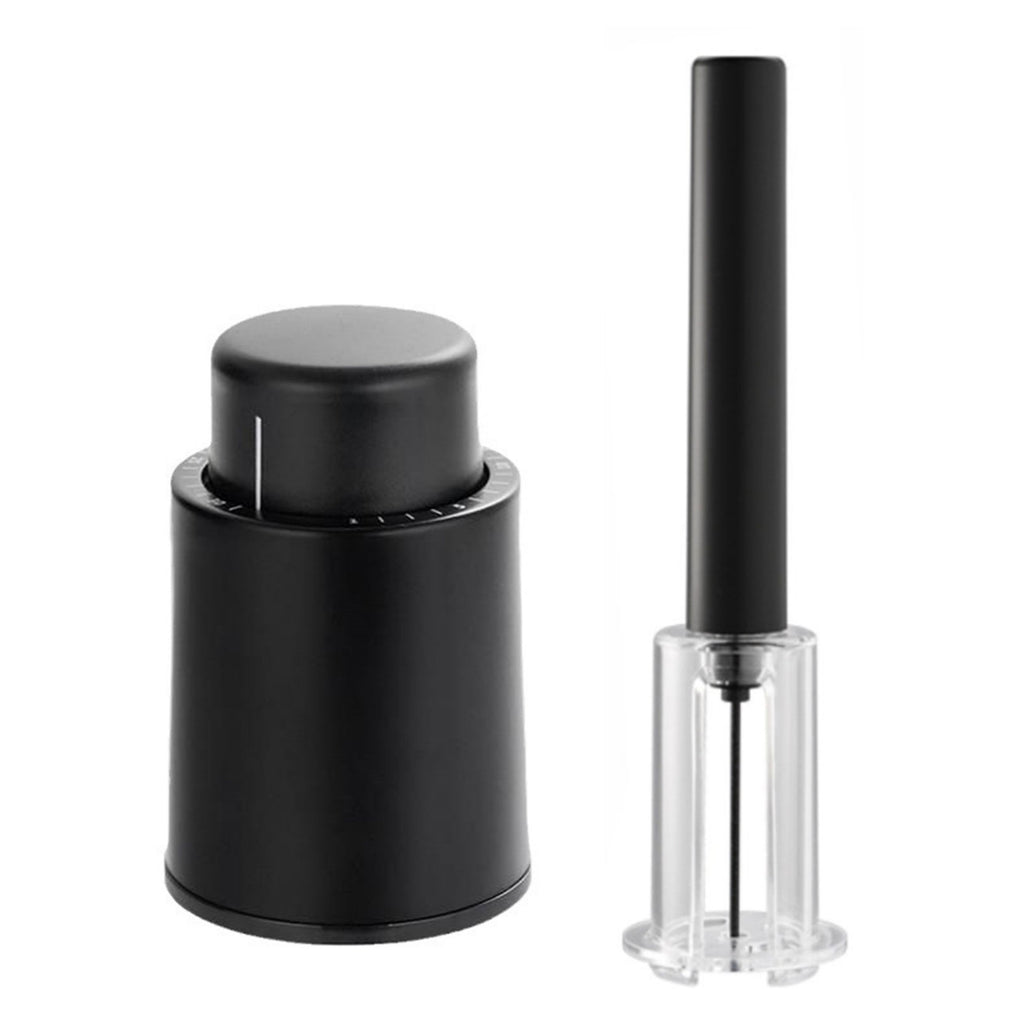 2 PCS Wine Tool Set Silicone Wine Stopper and Wine Bottle Opener