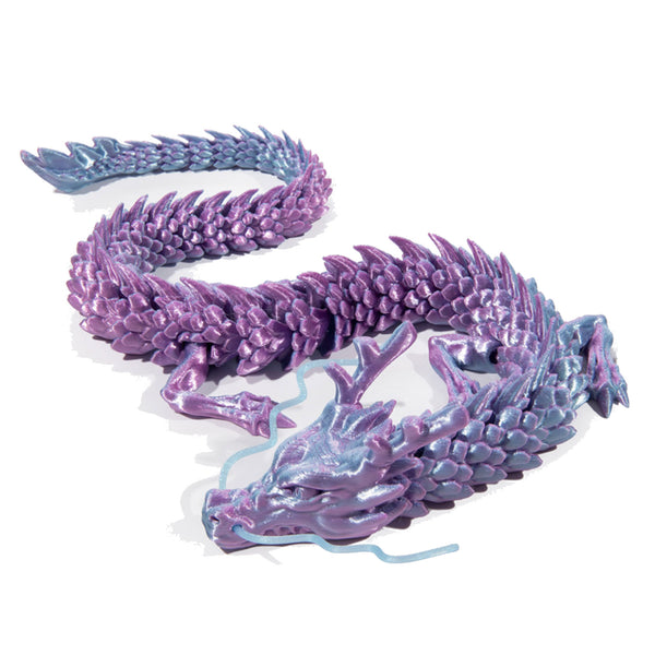 45cm Long 3D Printed Dragon,Articulated Chinese Dragon Toys 3D Decor