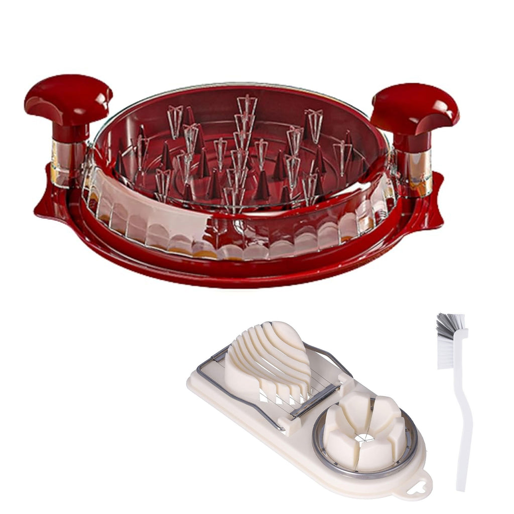 Transparent Chicken Breast Shredder Set with Egg Slicer & Brush