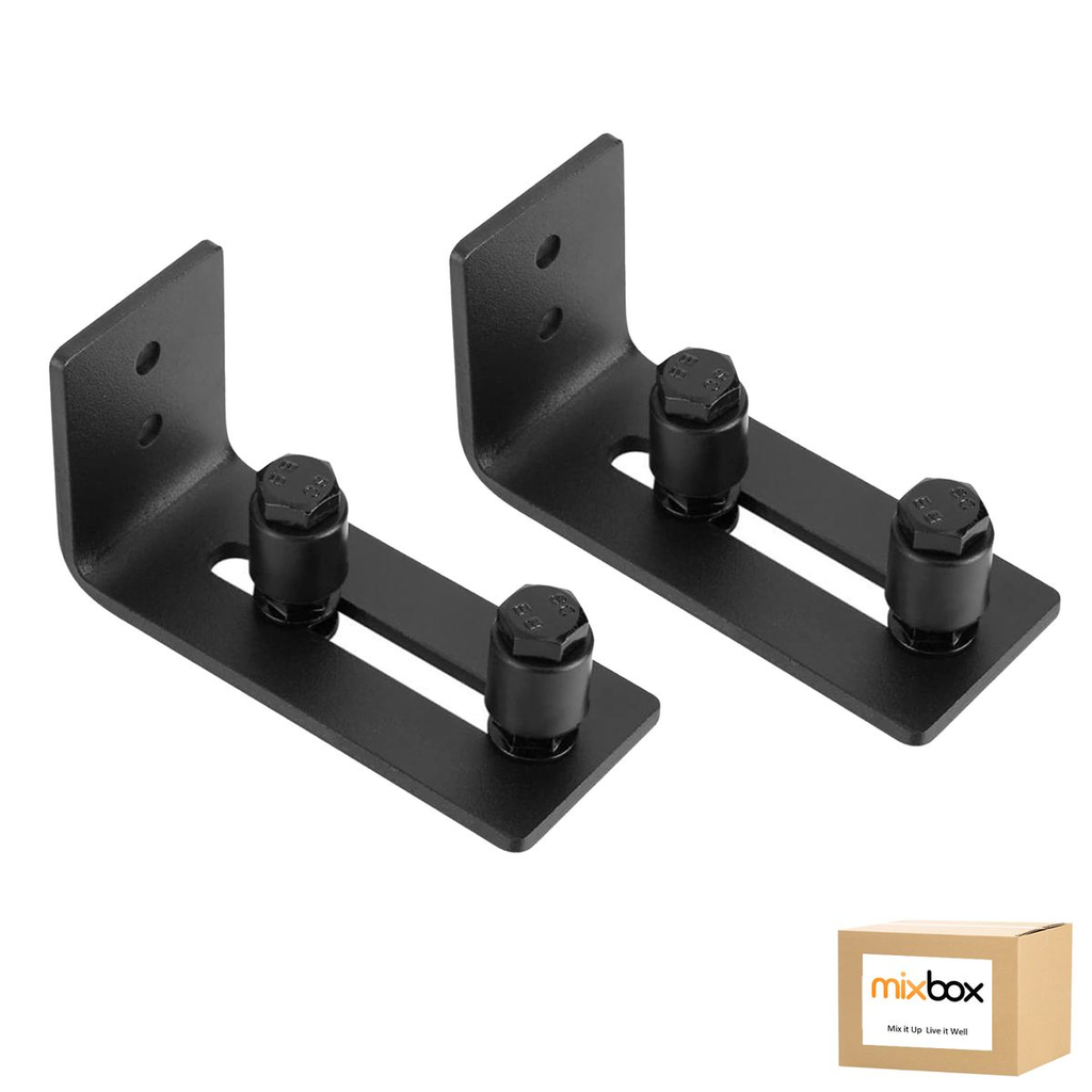 Mix Box 2PCs Sliding Barn Door Bottom-Adjust Anti-Shake Roller Hardware Kit