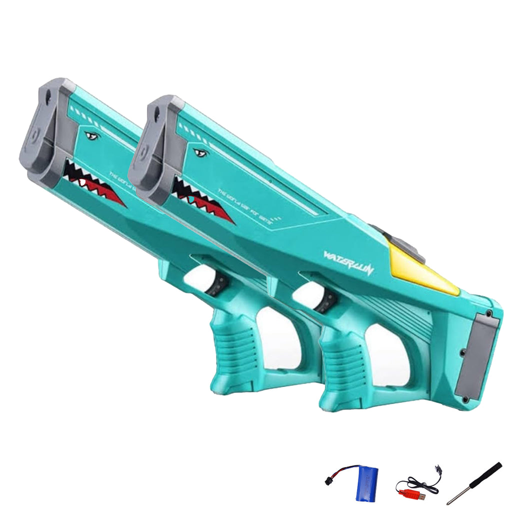 2Pcs Electric Water Gun Dinosaur Design Upgraded Waterproof