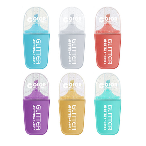 6 or 8 Color Highlighter Pens Set Shining Markers for Painting Note