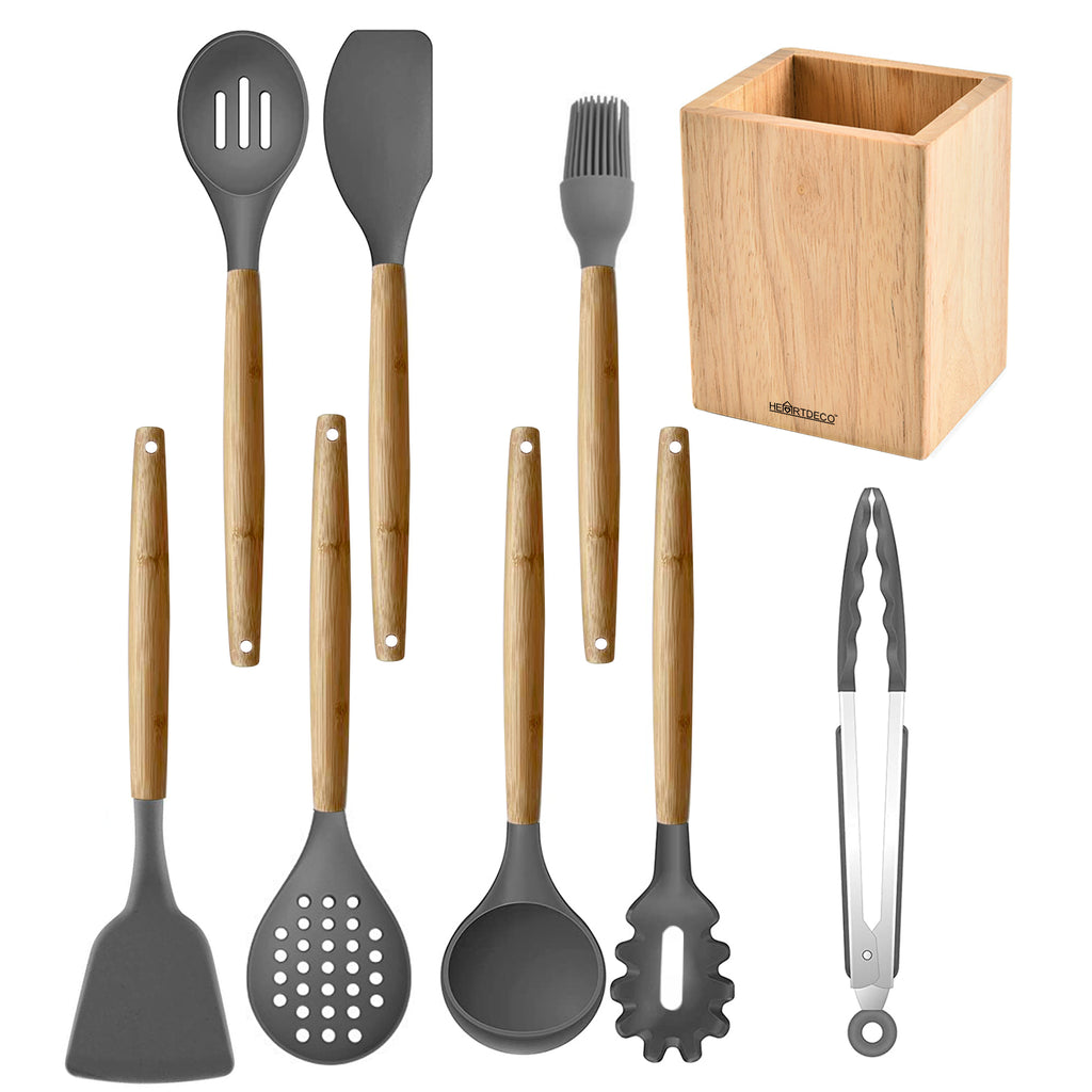 9pcs Cooking Utensils With Storage Container