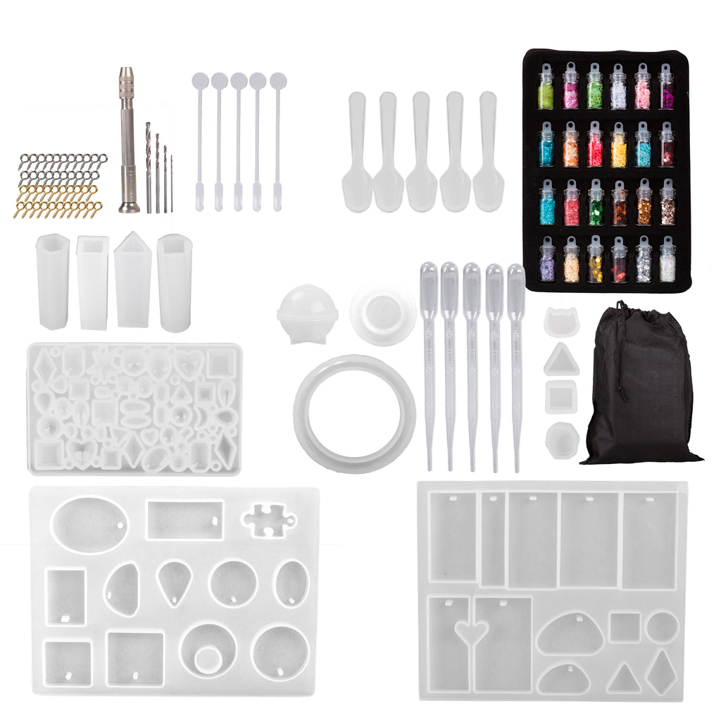 DIY Resin Craft Jewelry Making Silicone Molds Kit