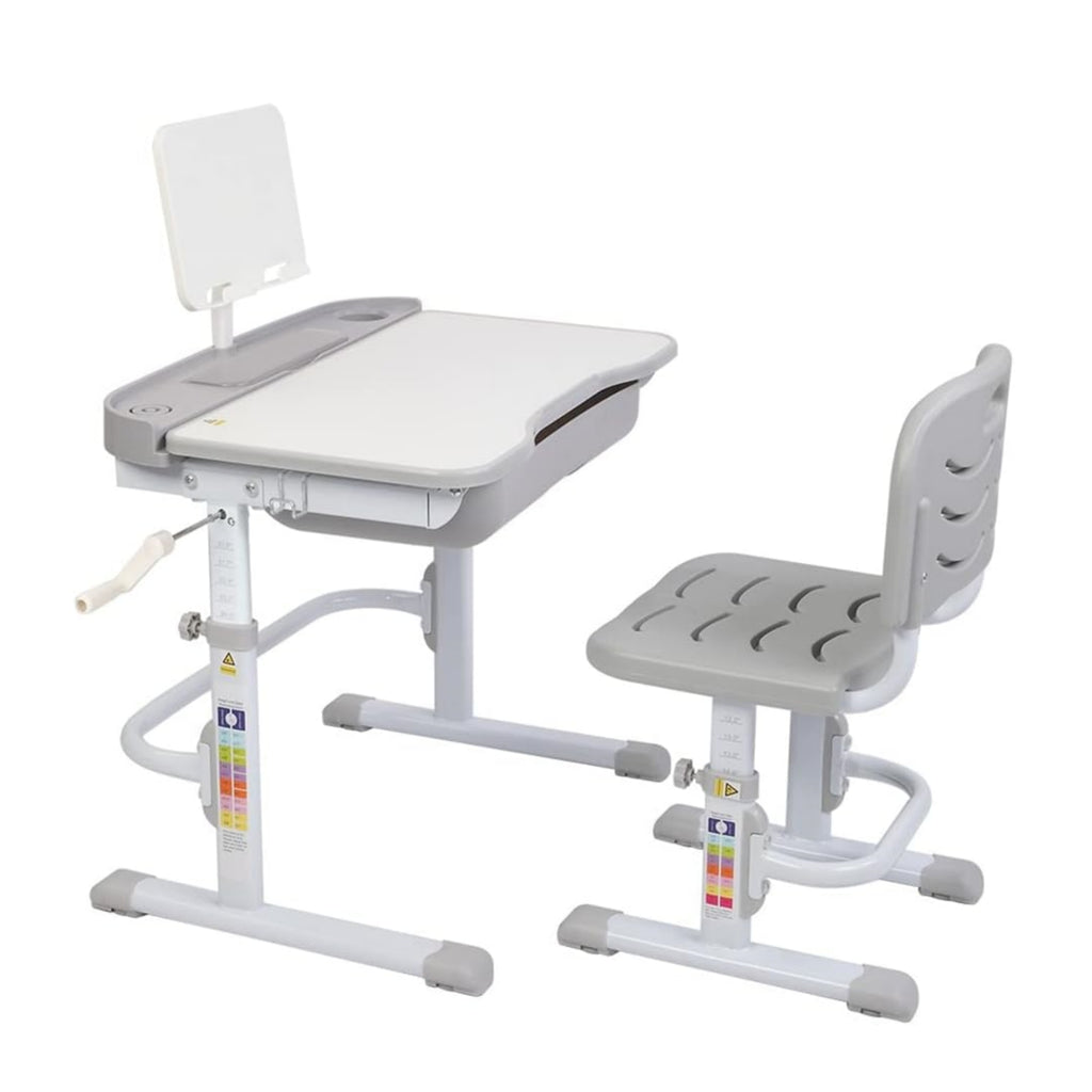 Children's Height Adjustable Titled Study Desk and Chair Set