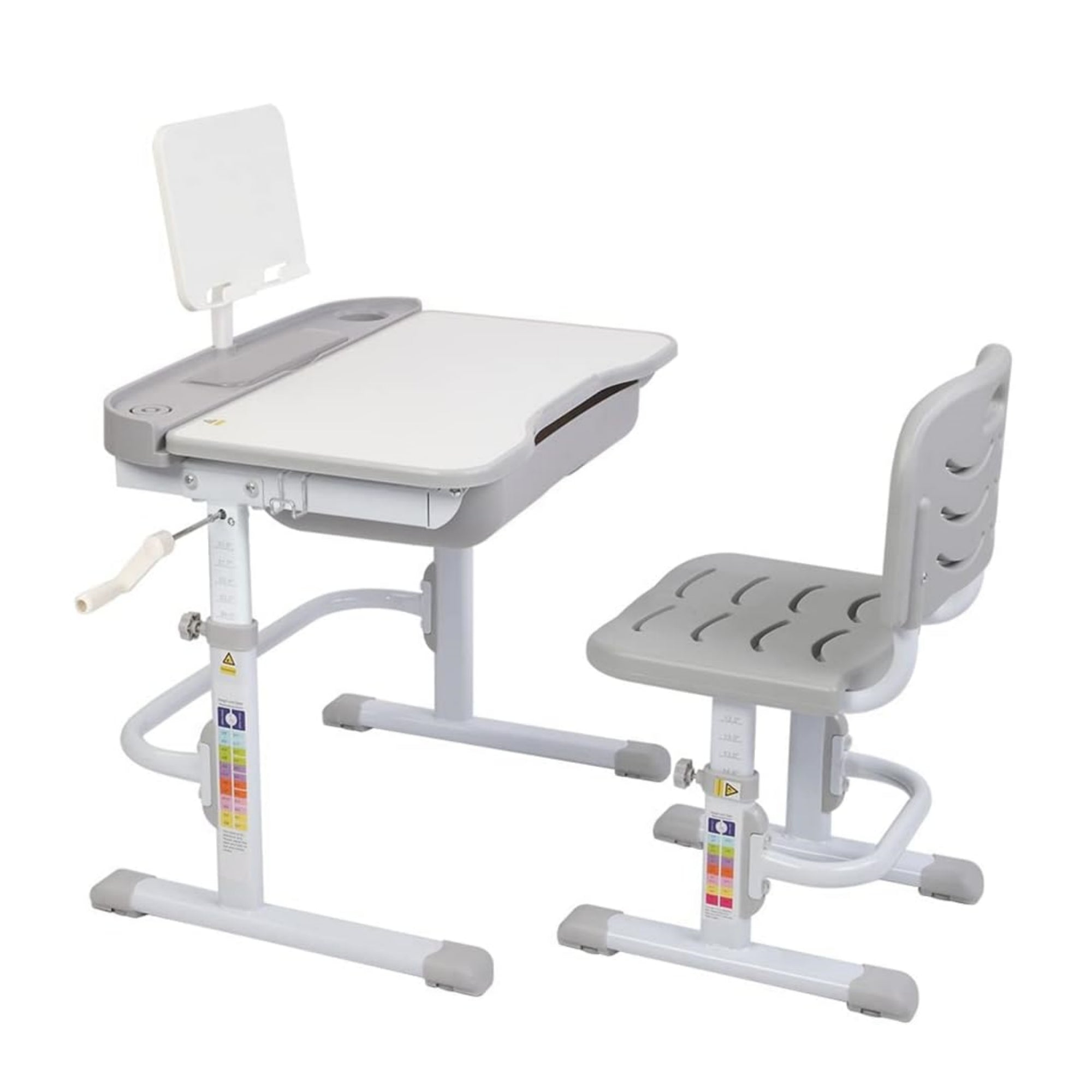 Children s Height Adjustable Titled Study Desk and Chair Set