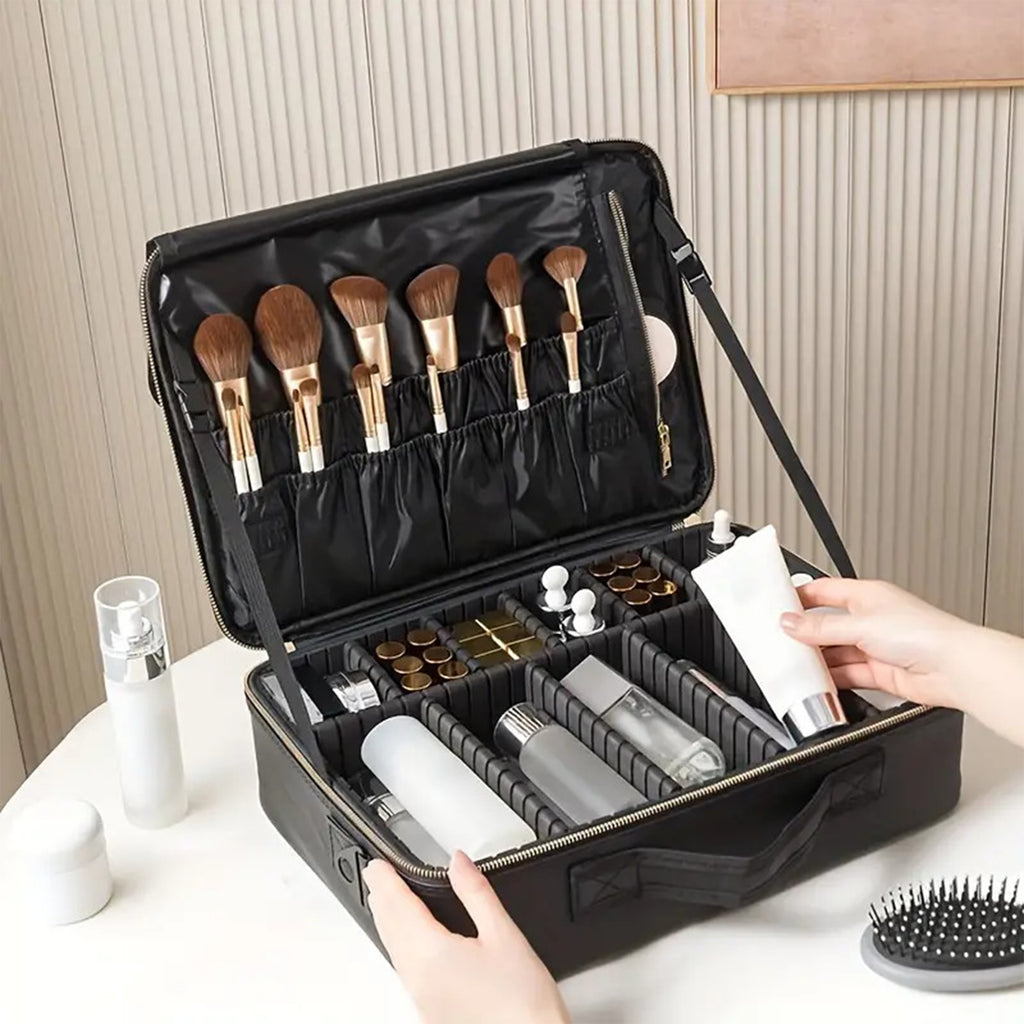 Simple Portable Professional Cosmetic Bag Storage Bag Multi-Layer Makeup Artist With Makeup Bag
